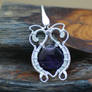 Amethyst Filigree Pendant