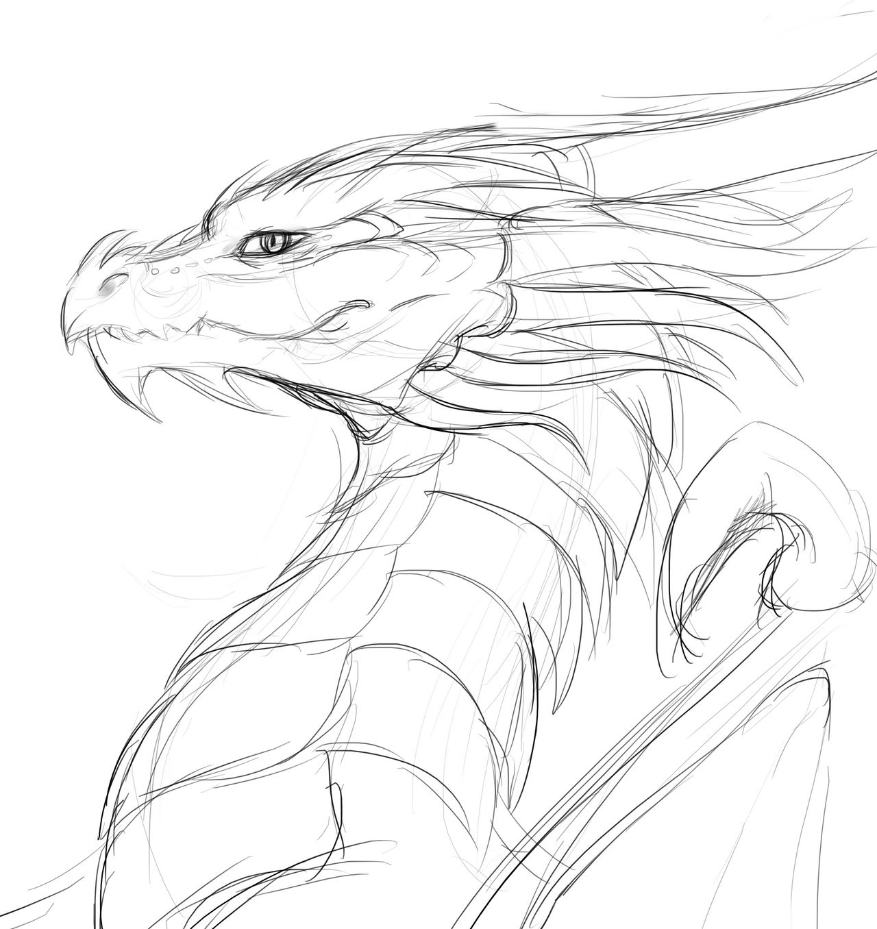 Phong Cách Phác Thảo Rồng