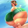 Luigi's Thicc beach rump