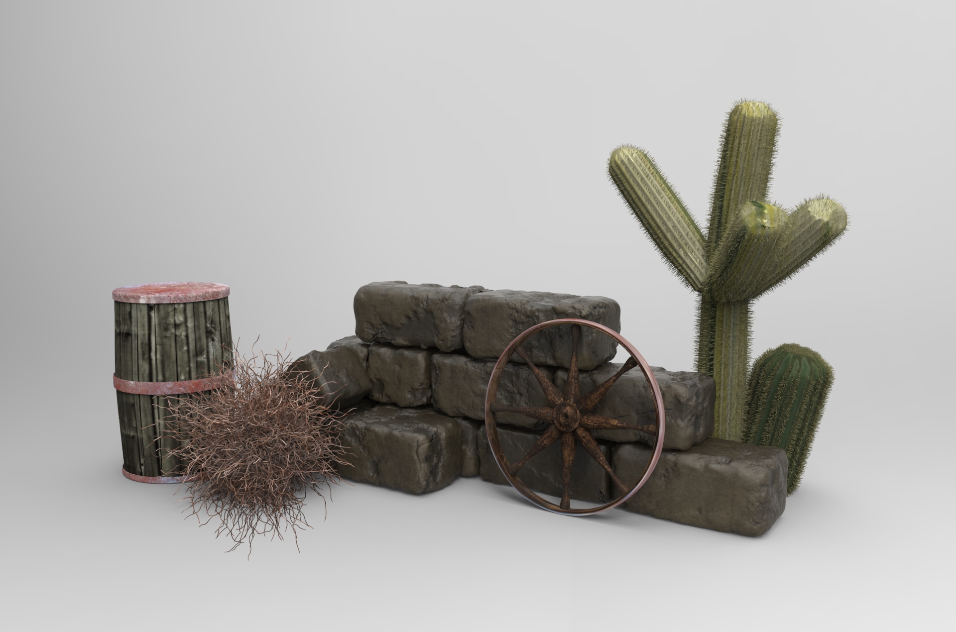 FunLand Keyart - FunLand Western Town Props