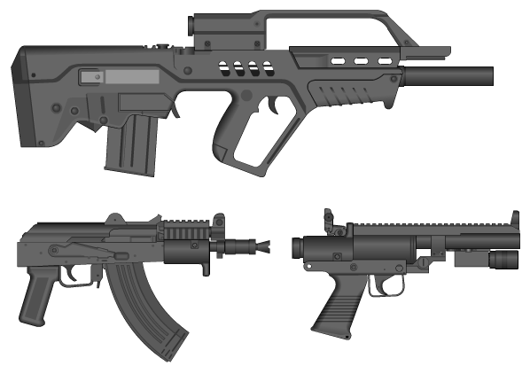 AKS-74u Compact Pistol Grip