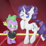 James Spike and lady Rarity