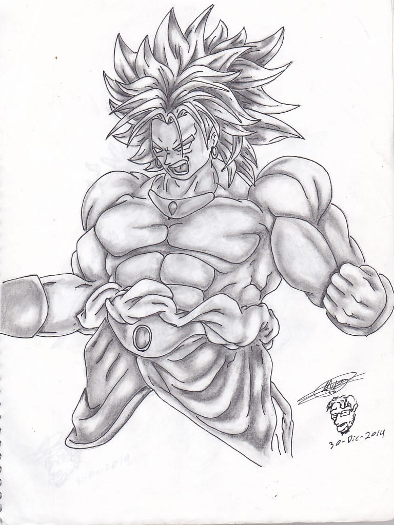 broly a lapiz by martinjosegomez on DeviantArt