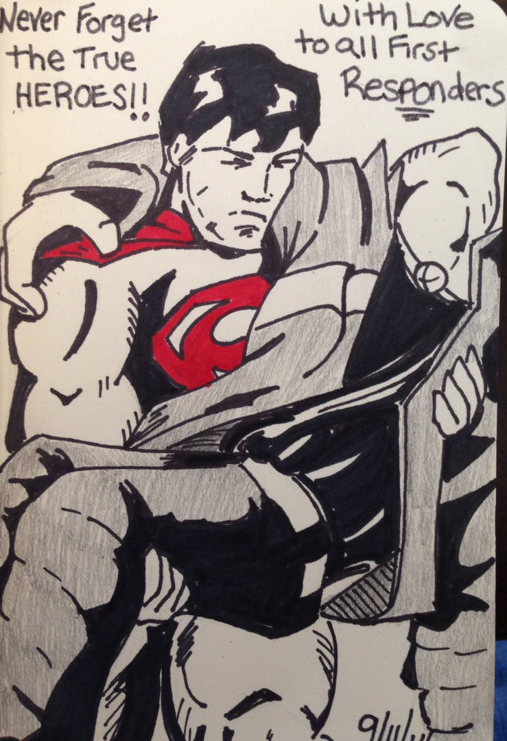 Superman 9/11 tribute by EdShannon on DeviantArt