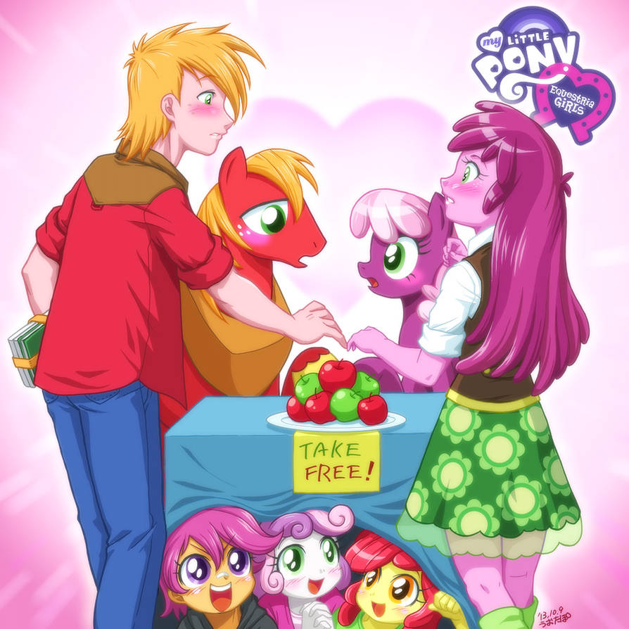 Cheerili Equestria Girls Big Macintosh and Cheerilee by uotapo on DeviantArt