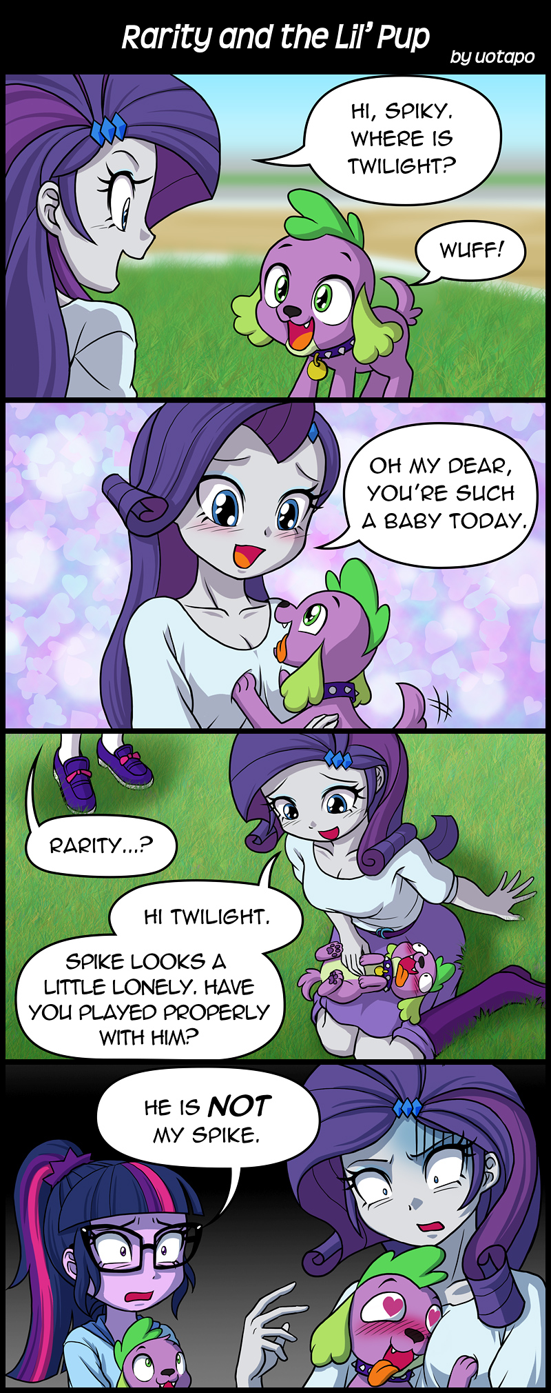 Rarity and the lil' pup
