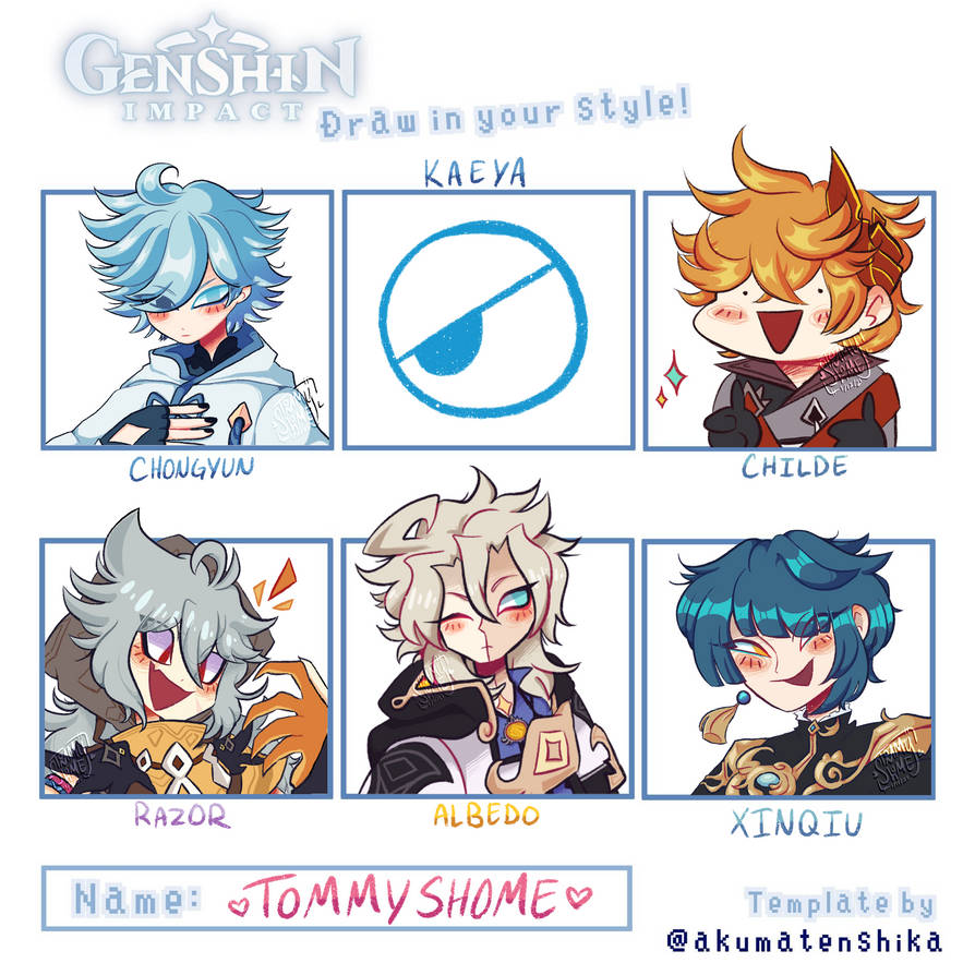 Genshin Draw This In Your Style By Kitzytucker On Deviantart Genshin Draw This In Your Style By Kitzytucker On Deviantart