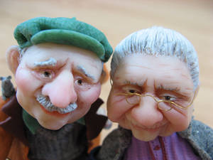 Old People, close up