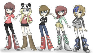 Equestria Girls styled Friends