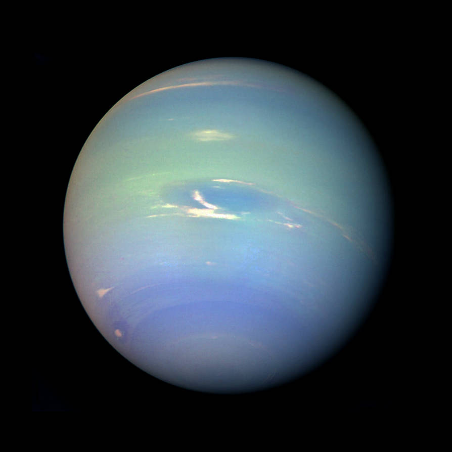 Neptune by Voyager 2 reprocessed by FarGetaNik on DeviantArt