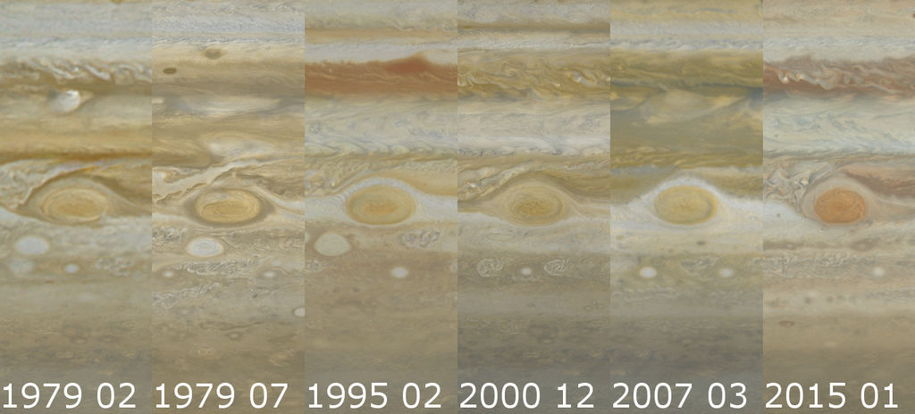Jupiter - Atmospheric changes from 1979-2015 by FarGetaNik on DeviantArt