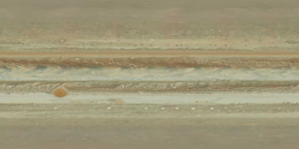 Jupiter True Color Texture Map - Hubble 2017 by FarGetaNik on DeviantArt