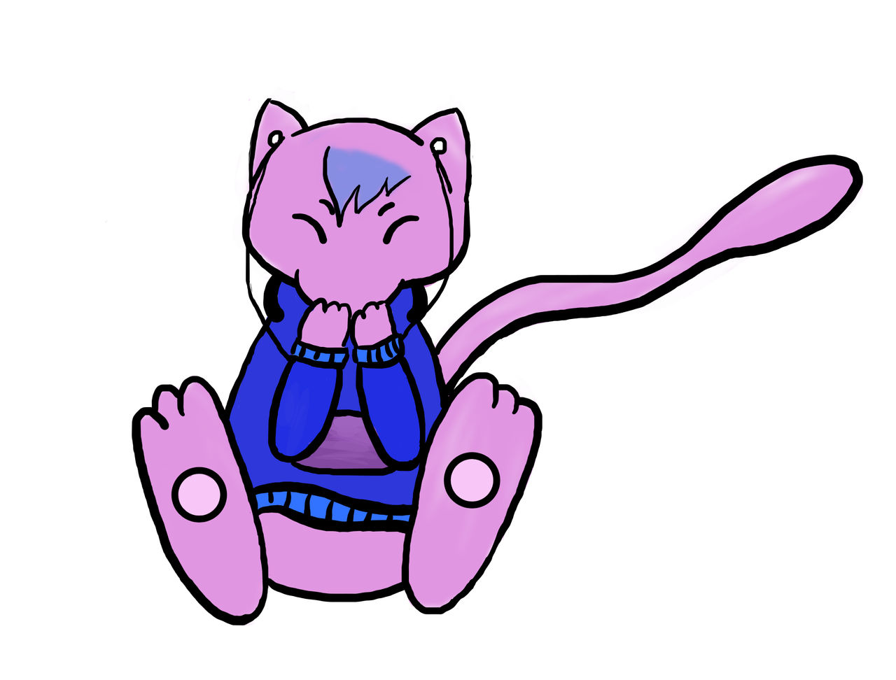 Me as my Mew Character by Loumew on DeviantArt