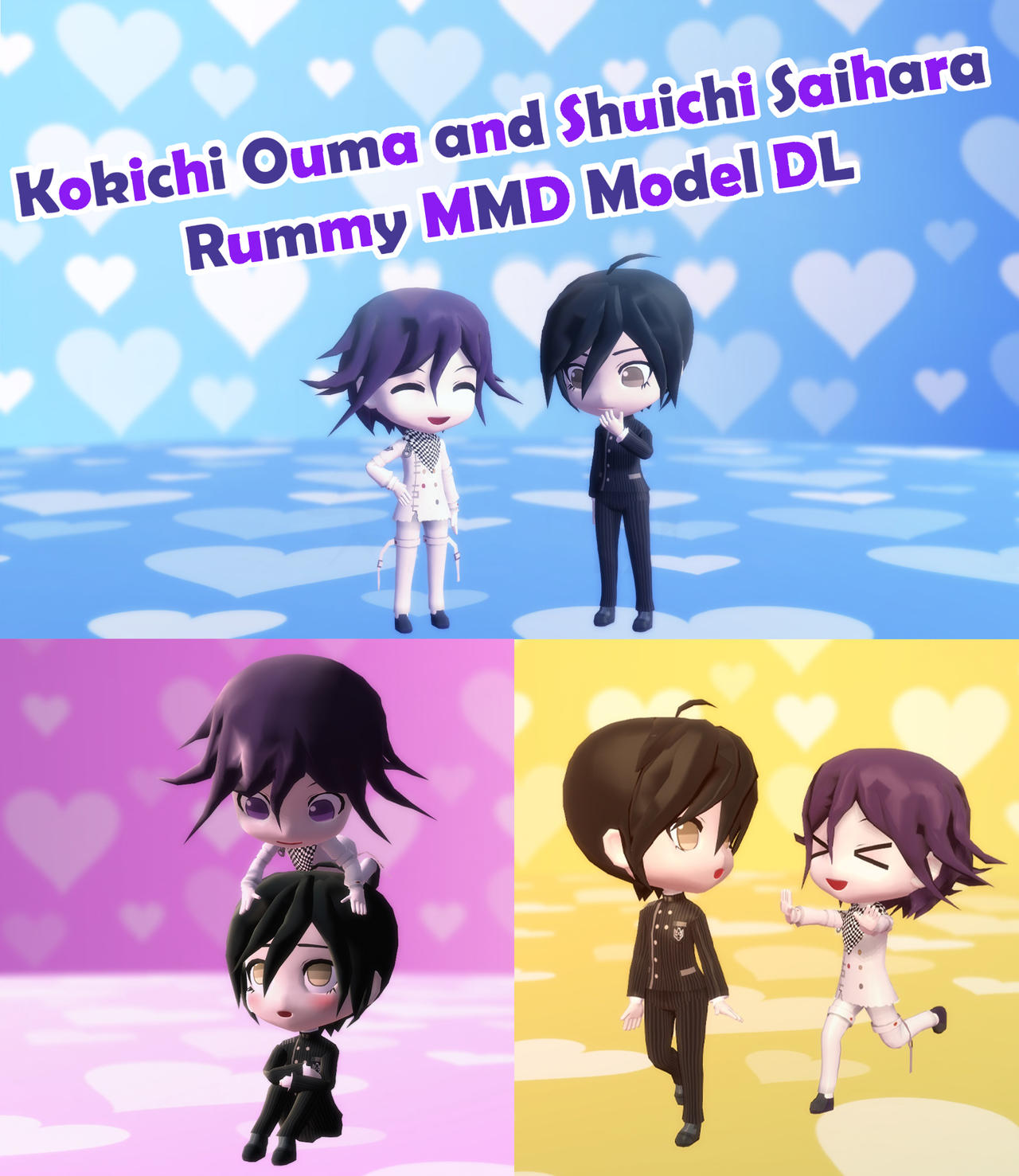 Danganronpa Rummy MMD Model DL by amberlynnkoch on DeviantArt