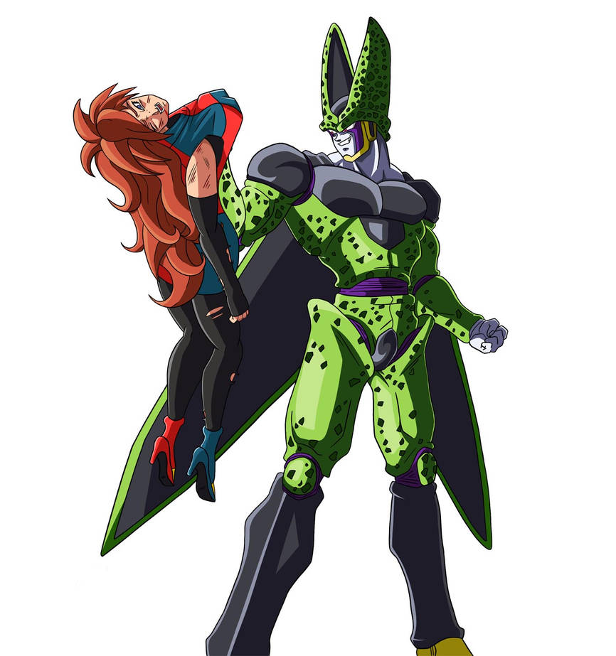 Perfect cell vs Android 21 Fighterz by xHe4dSpl1tt3rx on DeviantArt