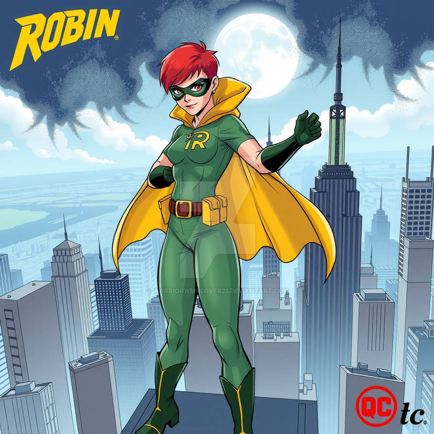 Robin Running Classic comic Robin running by Molly-is-Robin on DeviantArt