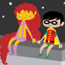 Starfire and Robin