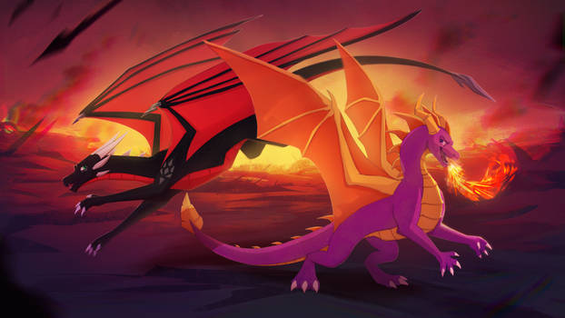 Spyro X Cynder Love on the Battlefield.