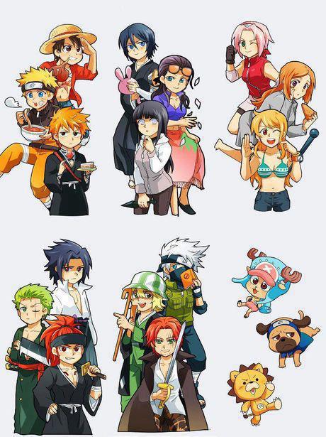 Lawyess on X: ONE PIECE x NARUTO x BLEACH THE BIG THREE AND THEIR GIRLS.  #Bleach #NARUTO #onepiece  / X