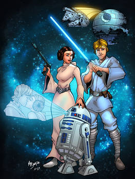 Star Wars - Art by Mike Shampine and Mennyo