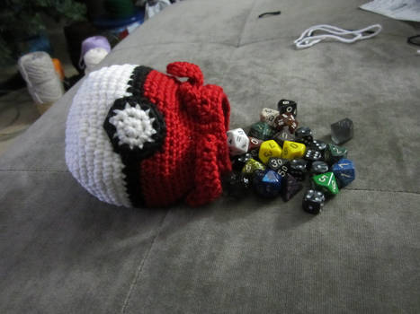 Pokeball dice bag