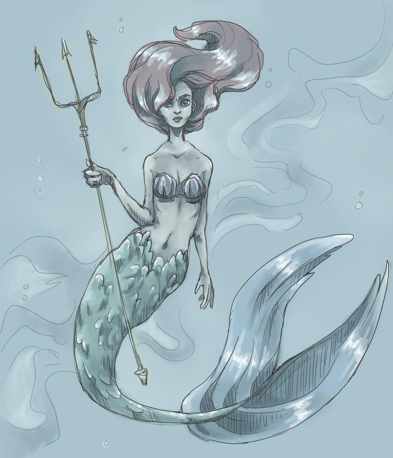 Ariel the little mermaid - sketch