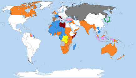 1918 World Map