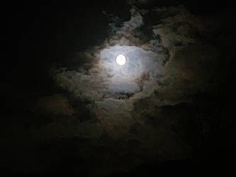 Moon and Clouds