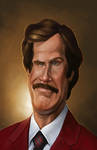 Stay Classy, Ron Burgundy Caricature by NightshadeBerry