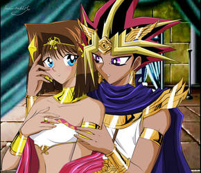 Teana And Atem by Fe-Martins