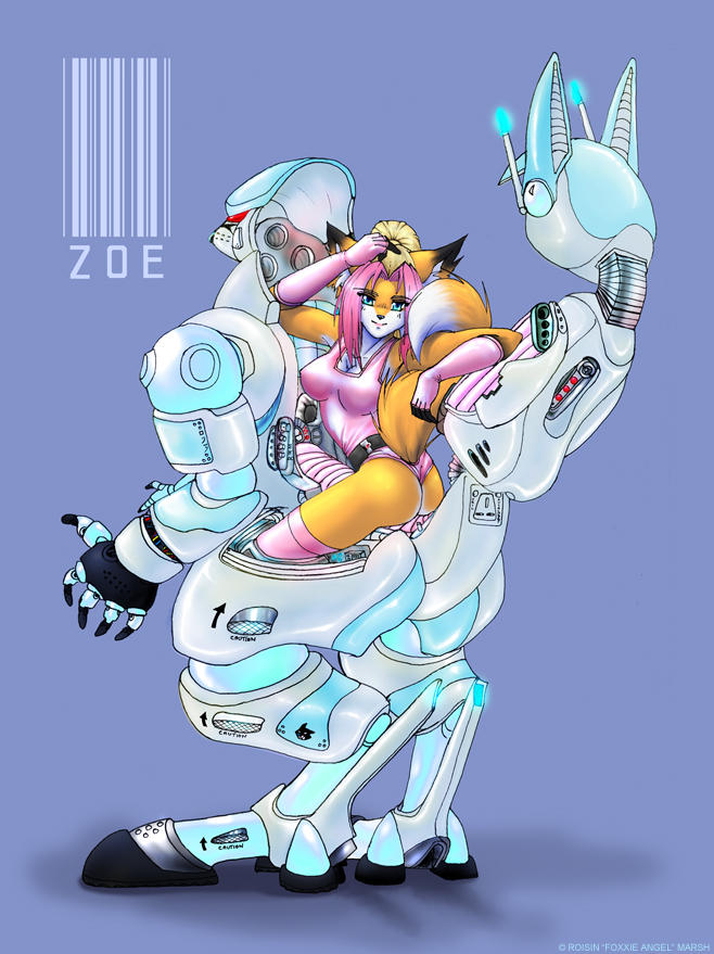 Zoe gets an armoured suit
