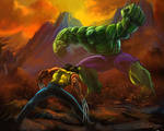 Hulk x Wolverine by Adalbertofsouza