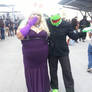 Kermit the frog and Miss Piggy cosplay