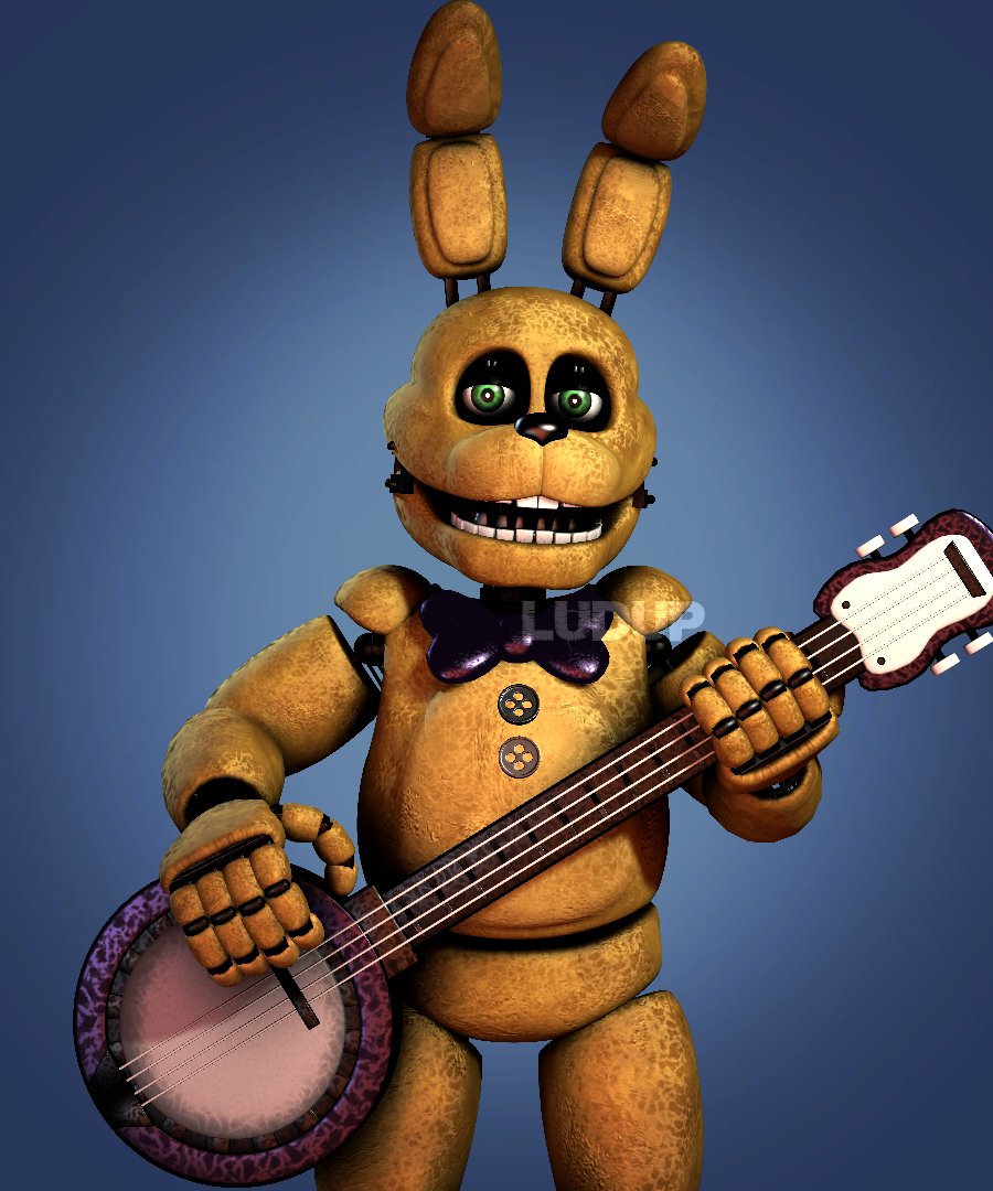 Springbonnie Performance Classic SpringBonnie 1 Plush 3D Model by ludup on DeviantArt