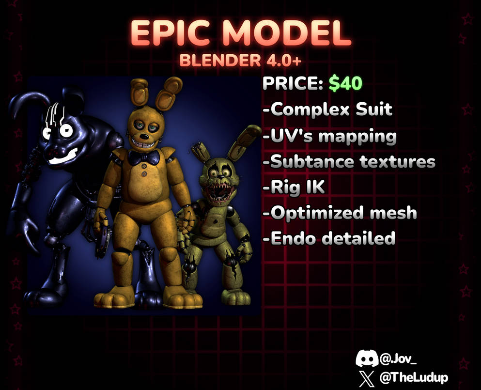 Epic 3D Model Commission Prices by ludup on DeviantArt