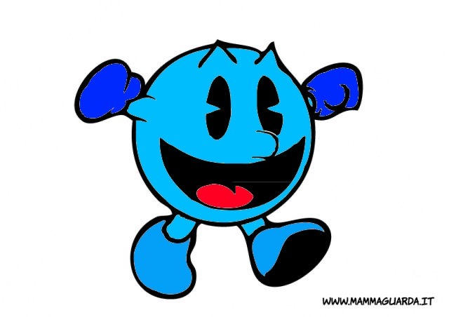 Pac man blue alt by EstebanRodriguezbanu on DeviantArt