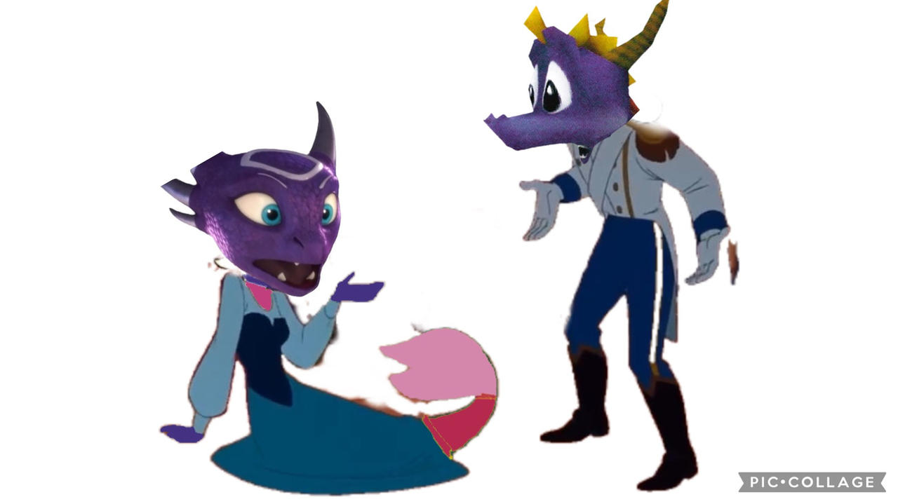 Spyro noticed Cynder merdragon by EstebanRodriguezbanu on DeviantArt