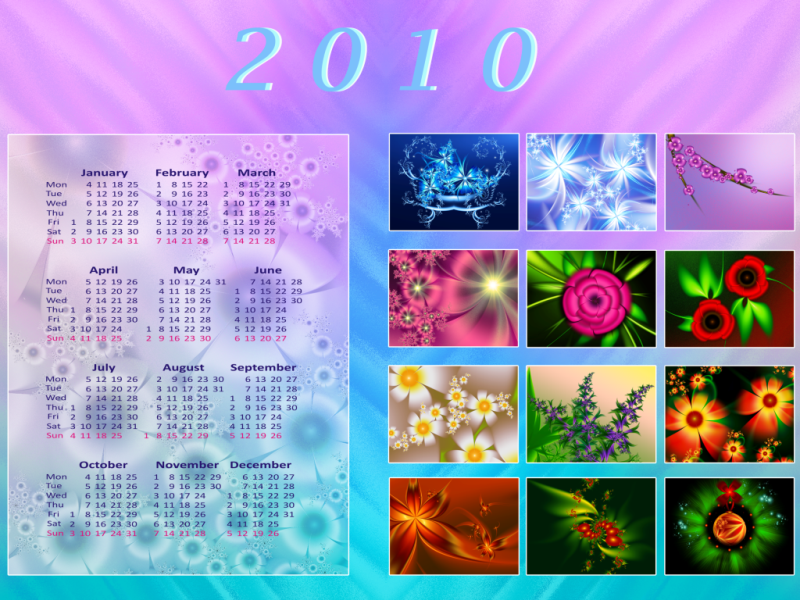 Fractal Calendar. full view