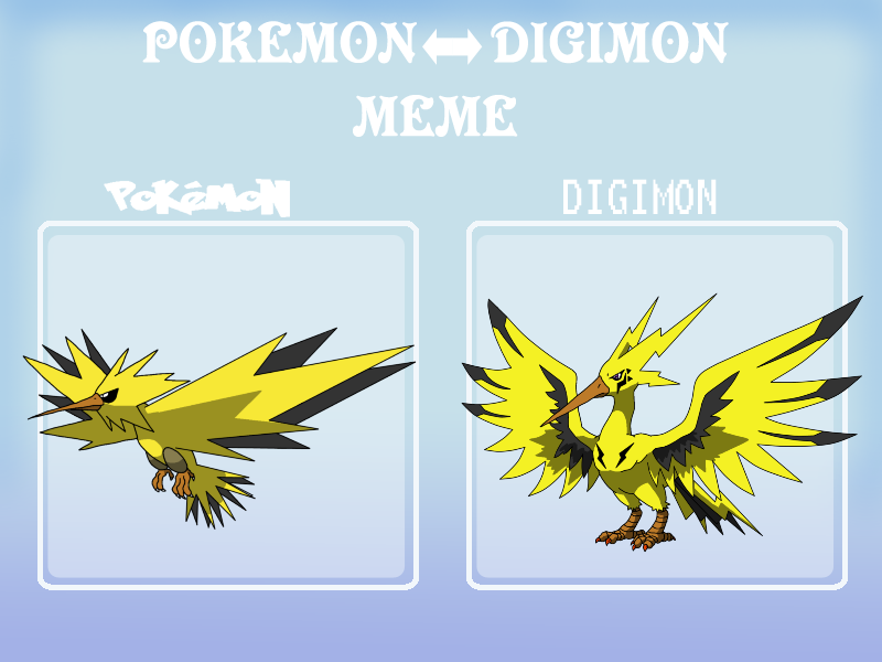 Poke Digi Meme  Zapdos