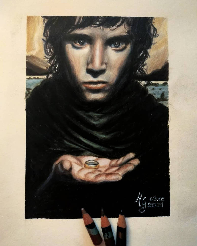 Frodo Deviantart Draw Frodo and the Ring by Suzuranart on DeviantArt