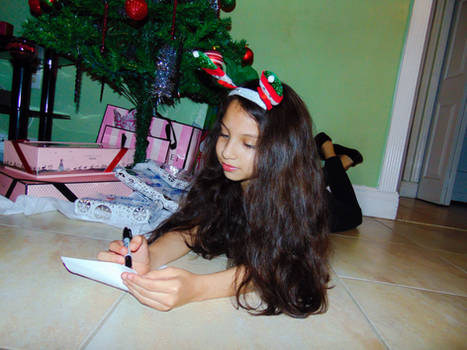 Writing a letter for Santa