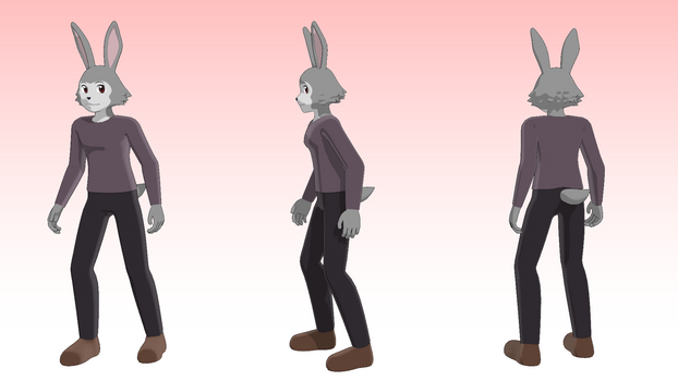 General Furry Rabbit Female OC [3D Model Release]