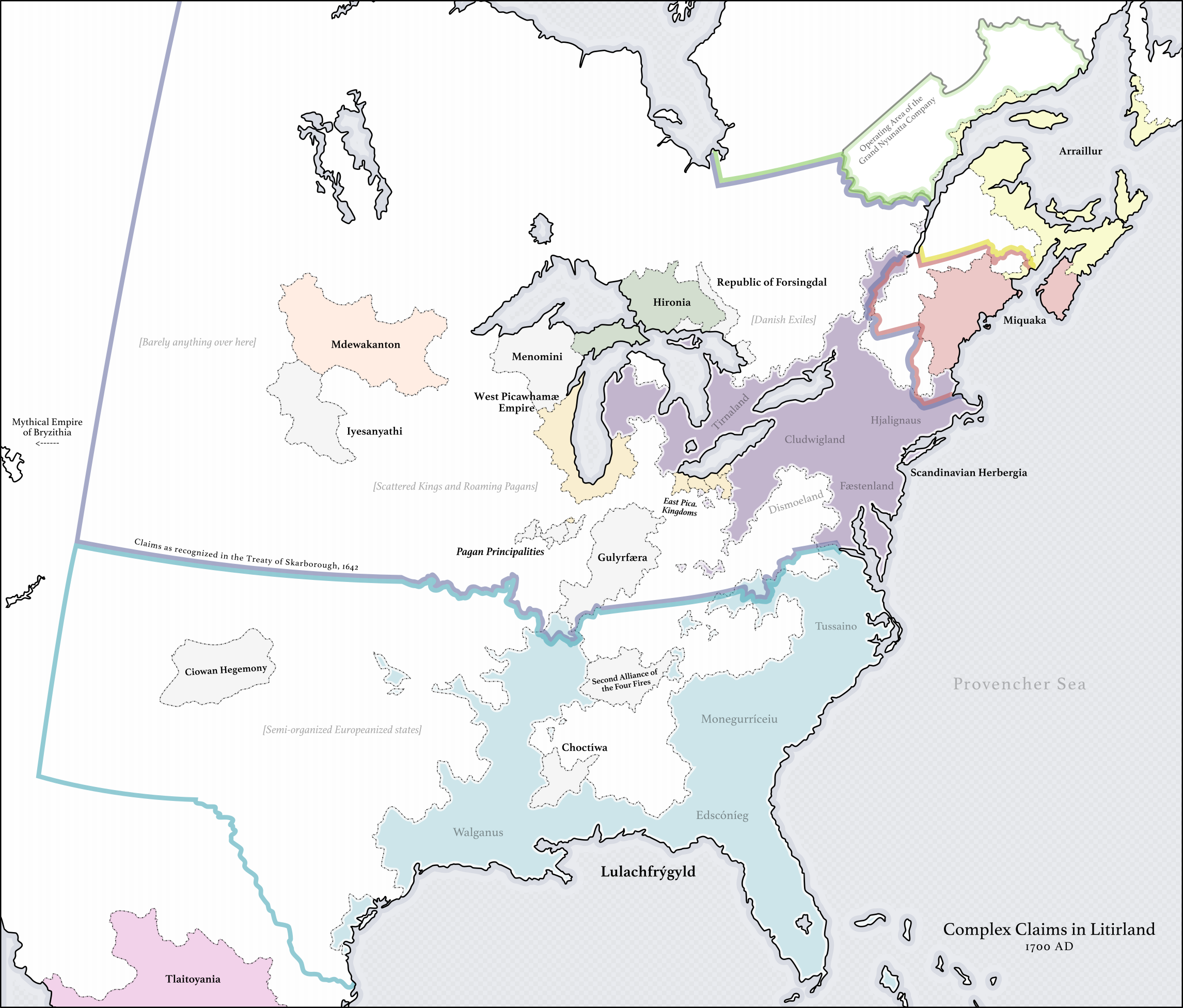 Litirland in 1700