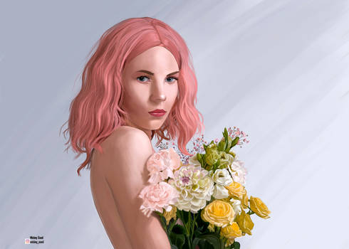 Girl With Flowers