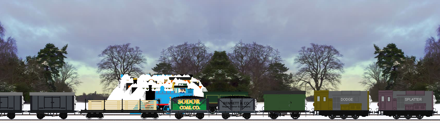 Three Snow Engines by thomasfan62 on DeviantArt