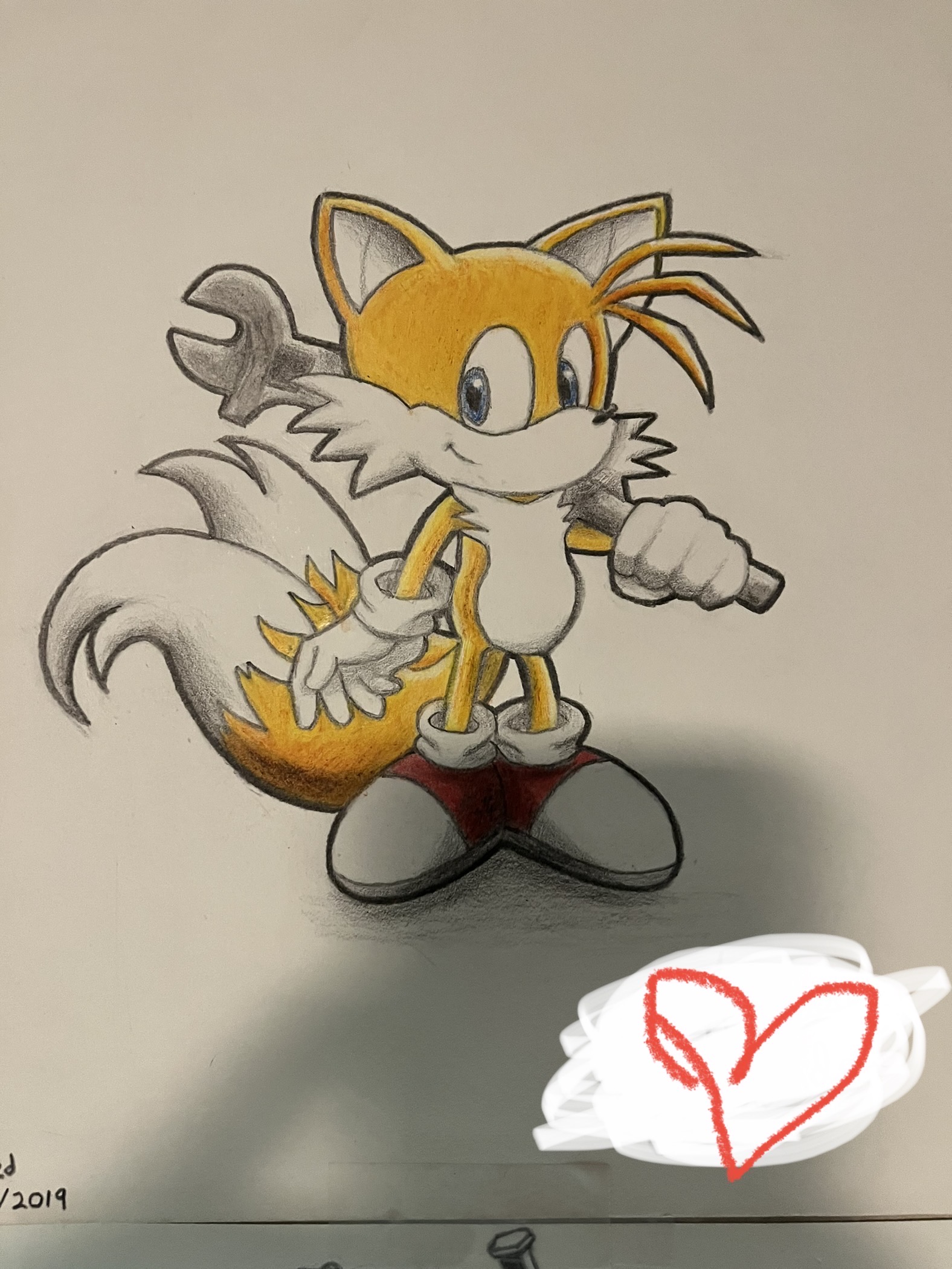 Tails art (sonic) by BrailleArt2004 on DeviantArt
