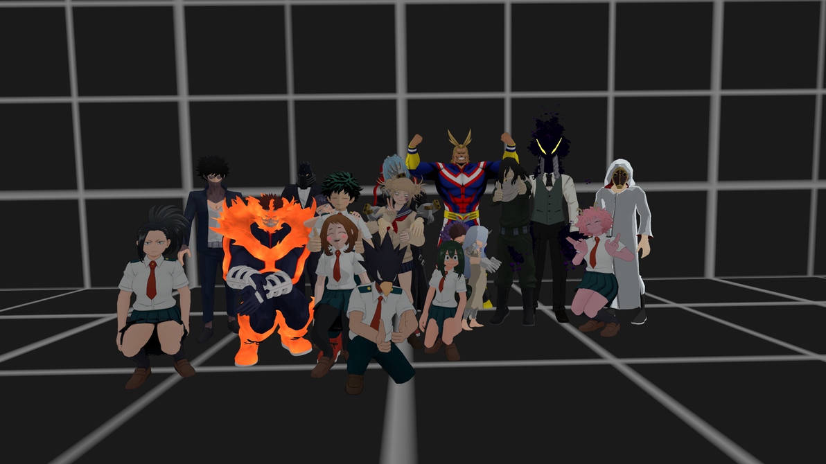 My hero rp group picture. by PsYch0xX on DeviantArt
