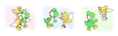 Yoshi and Tails