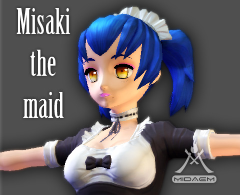 3d Game Asset Misaki the Maid