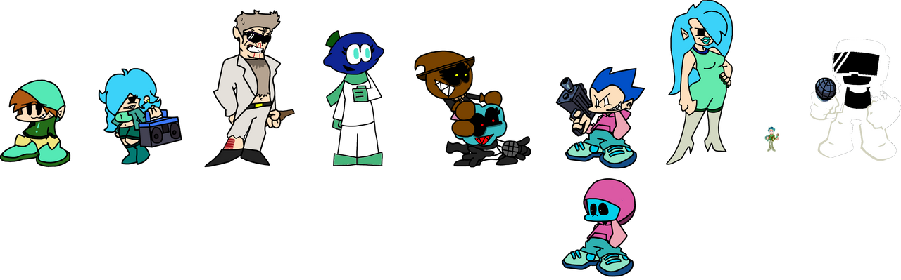 Update negative fnf cast by rolar22 on DeviantArt